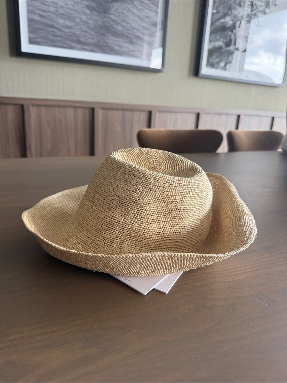 Janessa Leone Natural Straw Hat